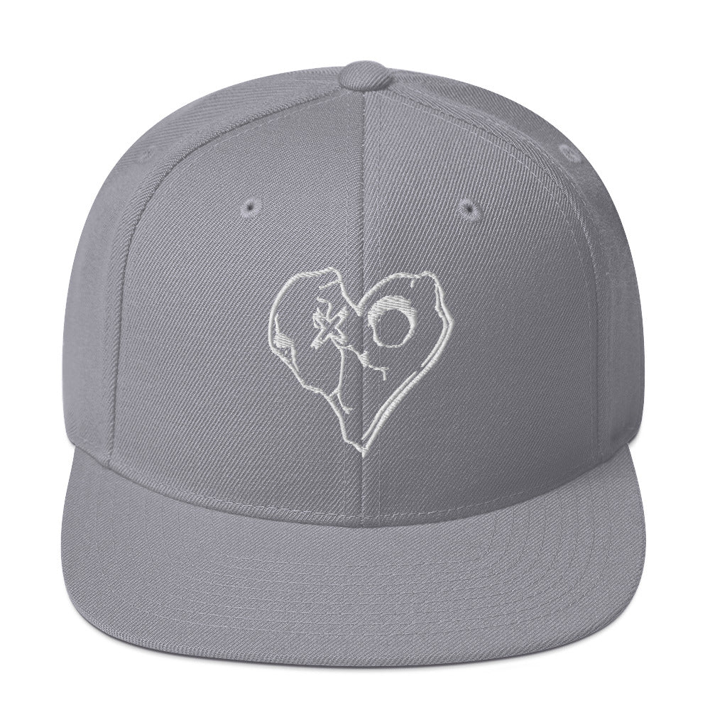 SKULLY HEART Snapback Hat