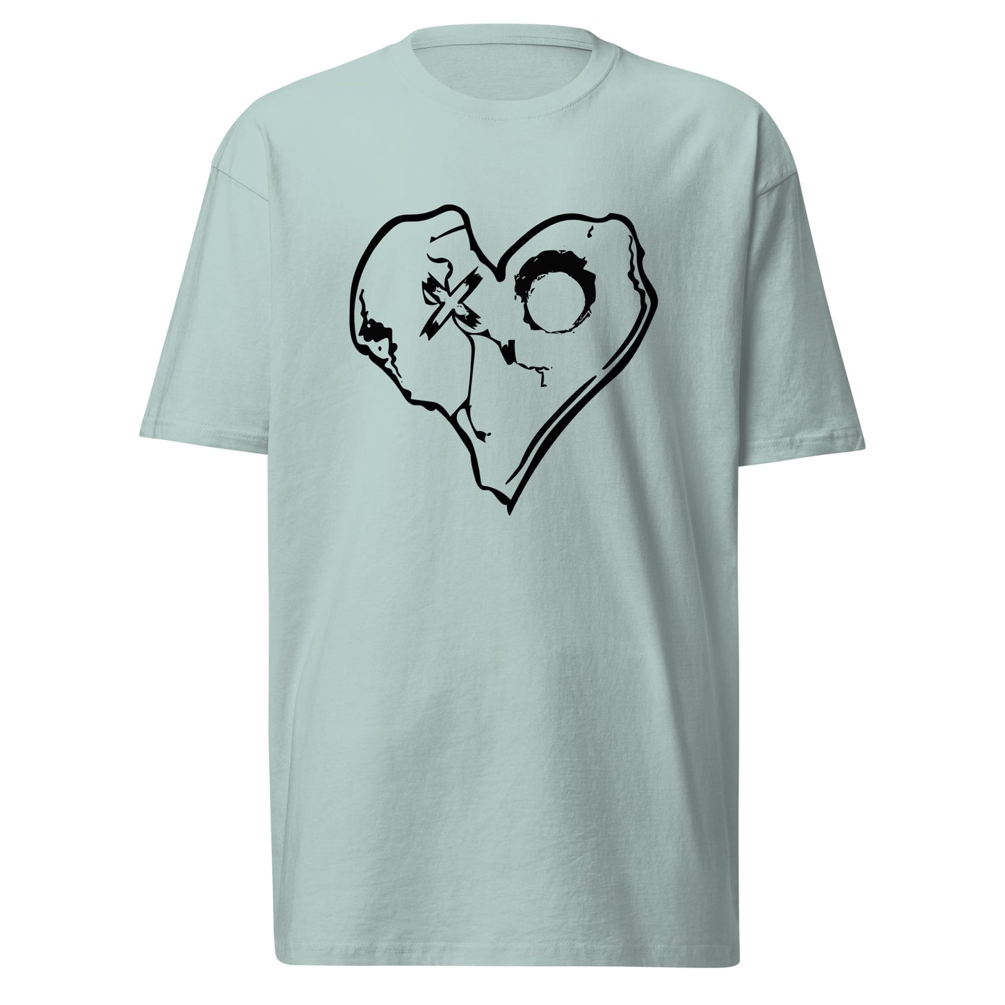 SKULLY HEART Men’s premium heavyweight tee