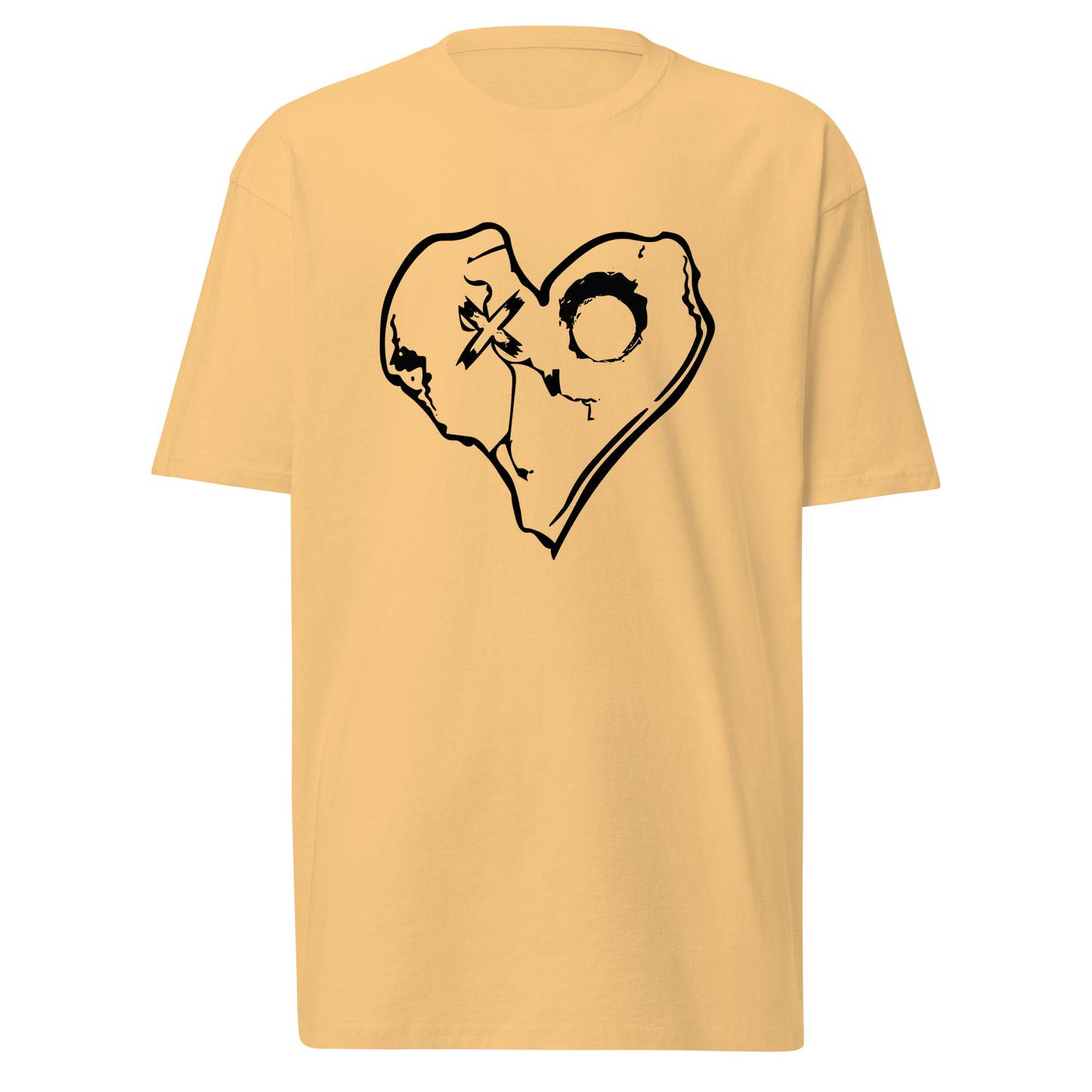 SKULLY HEART Men’s premium heavyweight tee