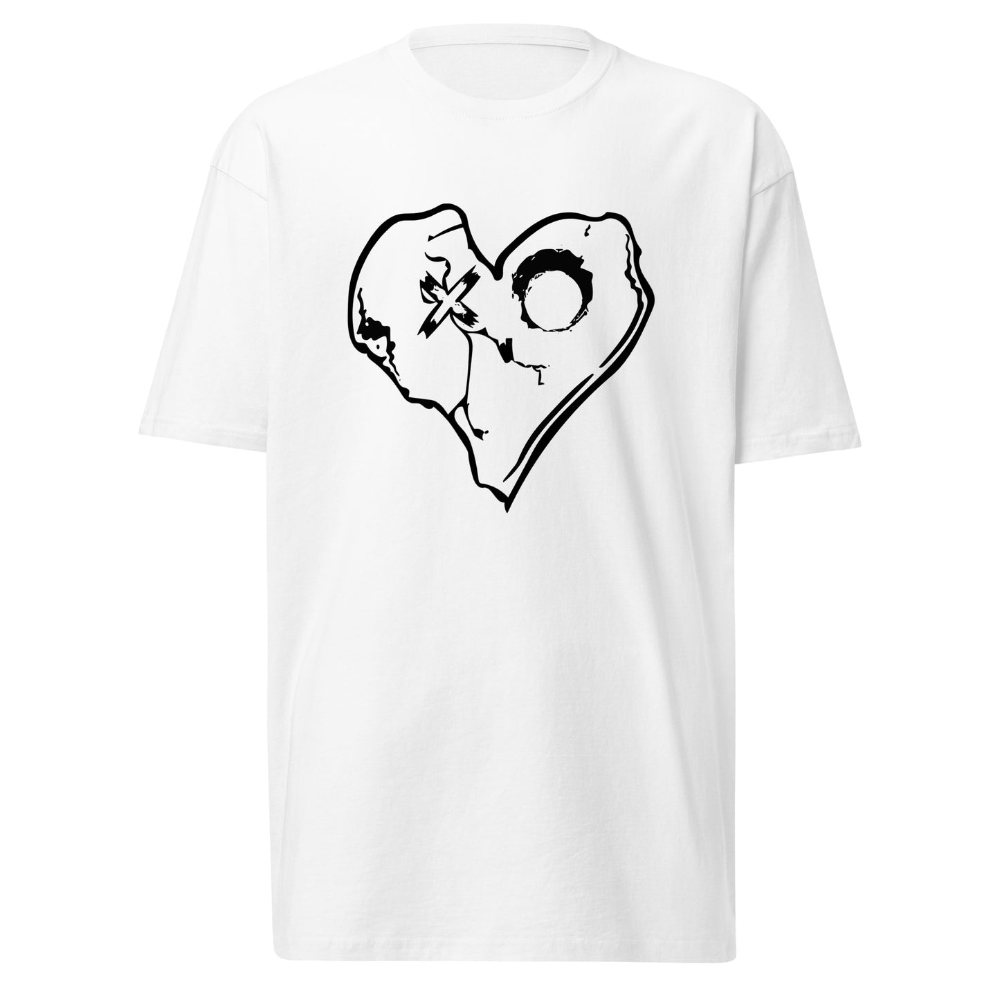 SKULLY HEART Men’s premium heavyweight tee